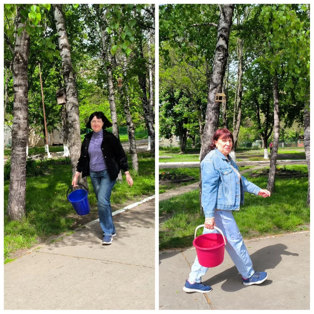 Учителя нашей школы не сидят сложа руки, пока дети учатся дистанционно! 🌿 Уборка и благоустройство ш
