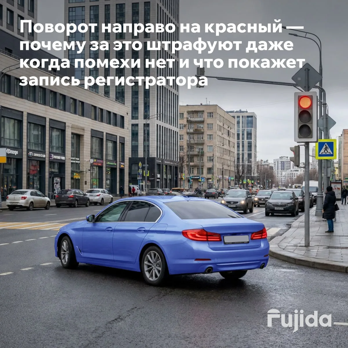 Поворот направо на красный: почему штрафуют, даже если никого нет?
