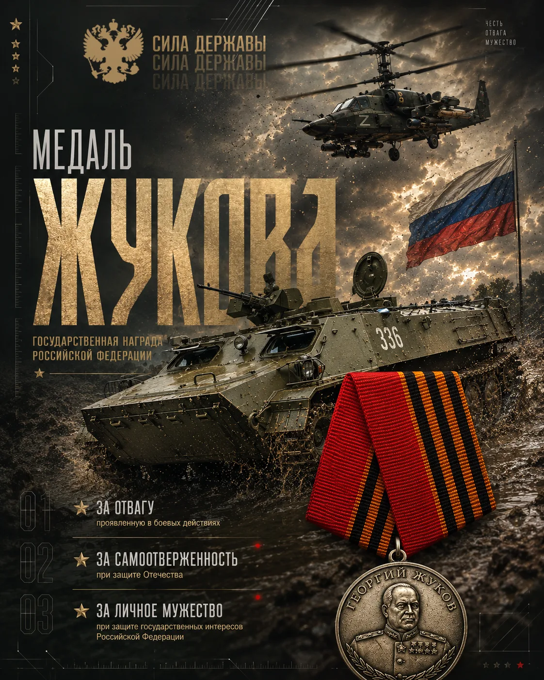 Медаль Жукова 🇷🇺