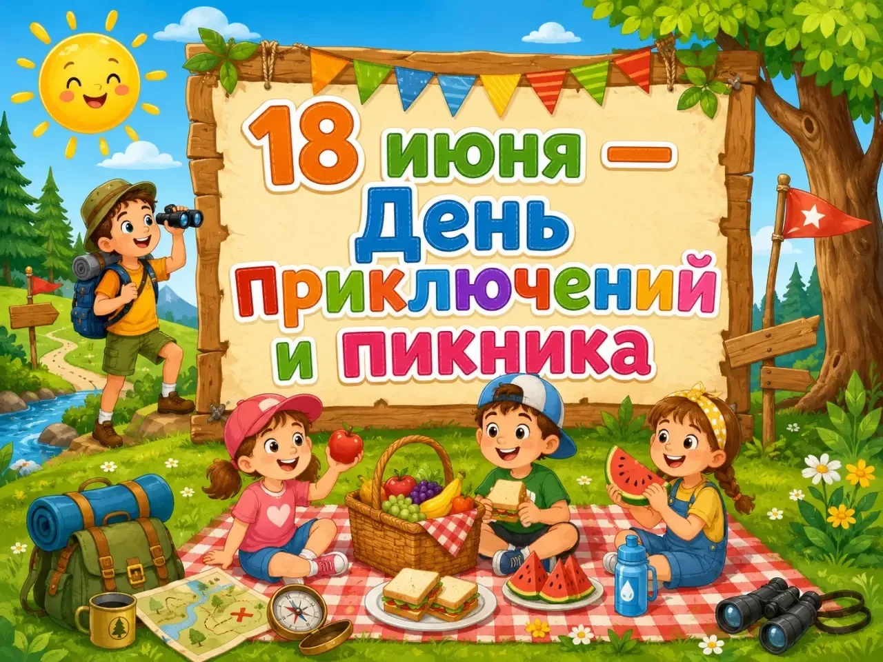 Проведем этот день интересно. Дети не просто узнают, что сегодня день пикника, а обсудят, каким долж