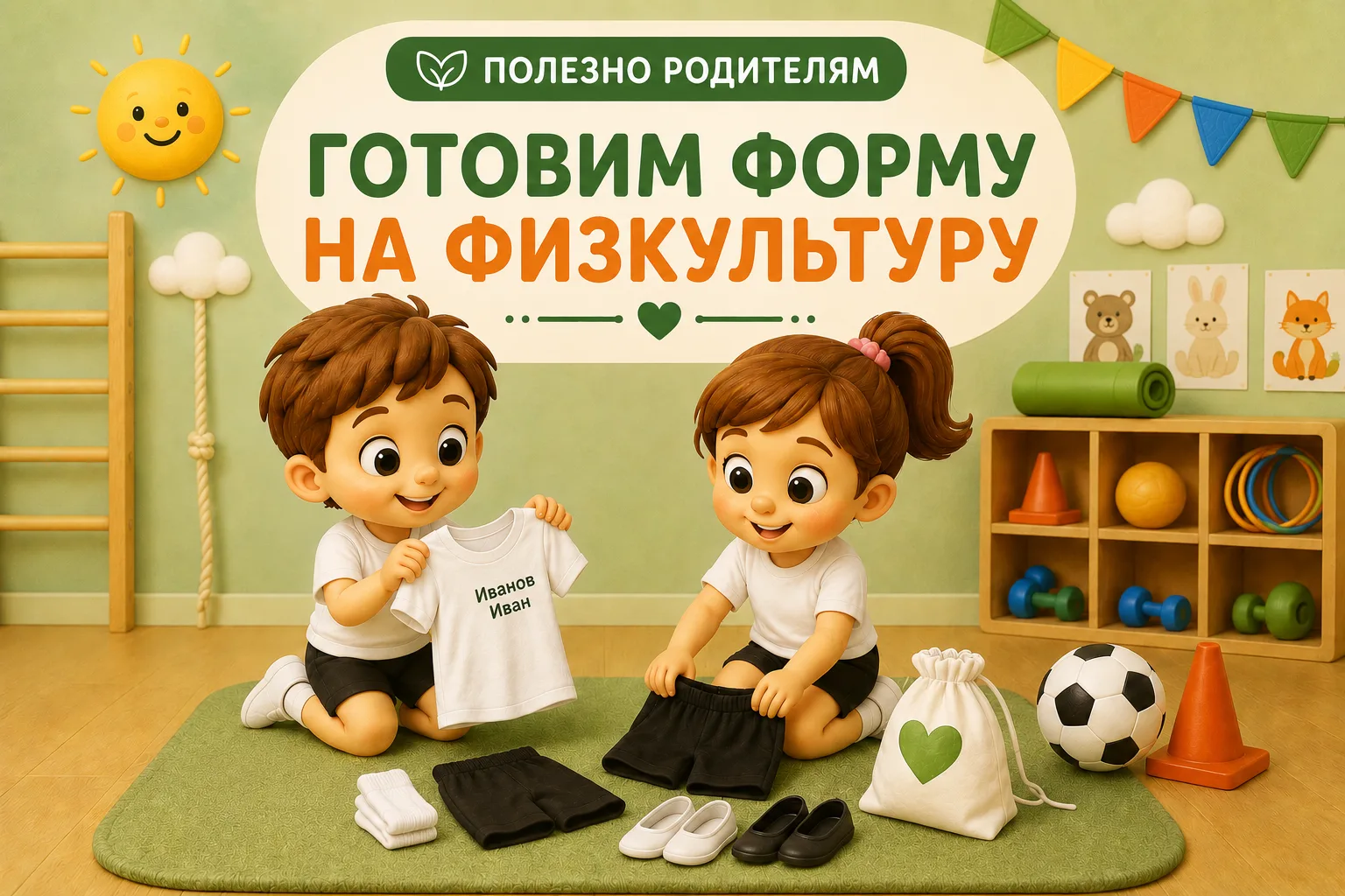 🏃 ПОЛЕЗНО РОДИТЕЛЯМ | Готовим форму на физкультуру