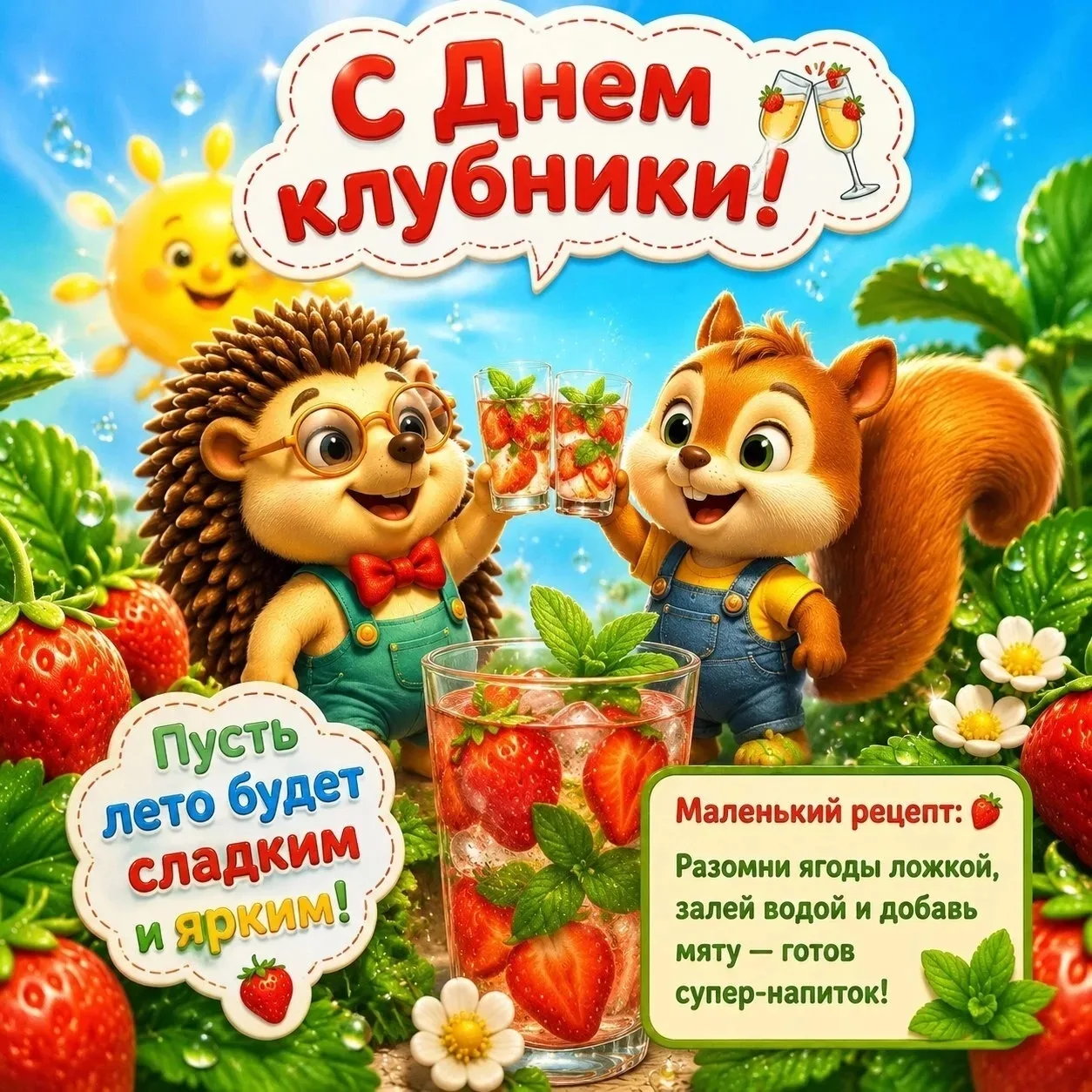 🍓 Сегодня – Всемирный день клубники!

Самый сладкий день в году наступил! 18 июня мы официально раз
