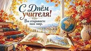 🍁Дорогие  учителя! От всей души поздравляем вас с Днём учителя!💐