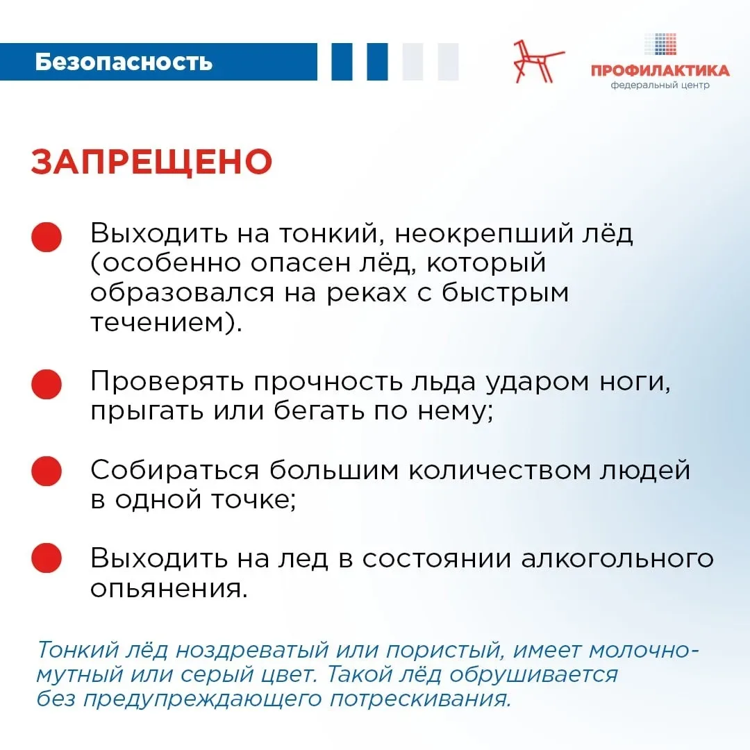 Осторожно тонкий лёд!
