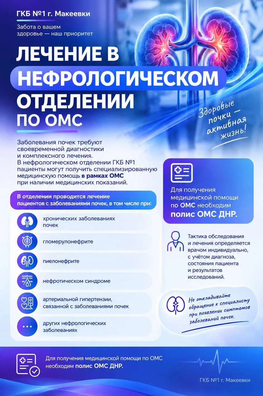 🩺 Лечение в нефрологическом отделении по ОМС
