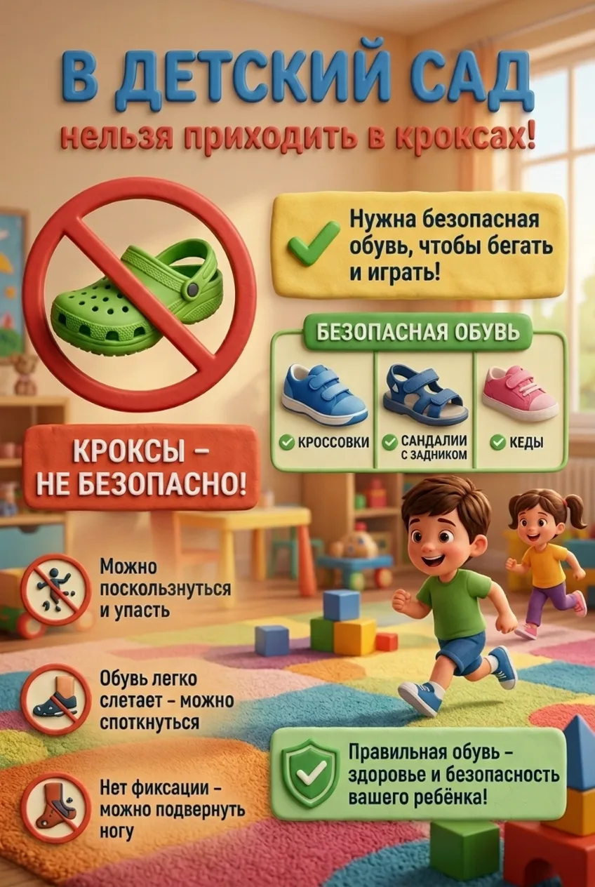 Для обеспечения безопасности и комфорта воспитанников во время активных игр и прогулок необходимо по
