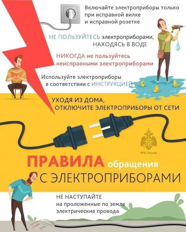 ⚠️ Осторожно, электроприборы!