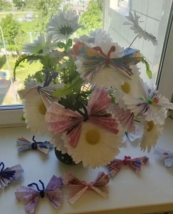 🦋 🌸 Чудеса творчества ! 🌸 🦋 
 
Эх, что за дивные бабочки разлетелись по 23 группе! 🎉 
 День был