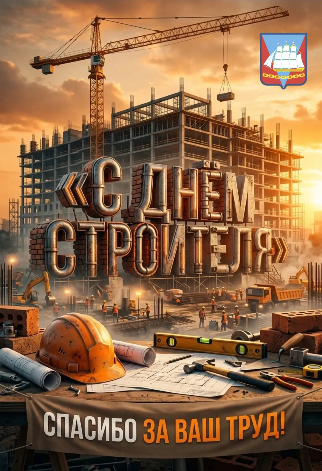 Уважаемые работники и ветераны строительной отрасли Ванинского  района, поздравляю вас ...