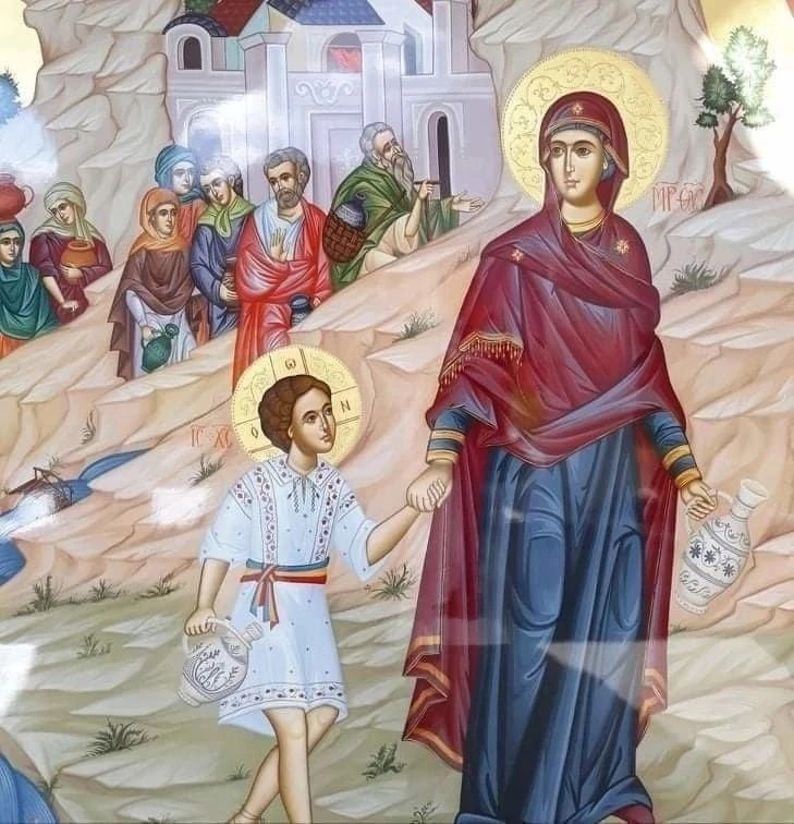 ⛪️✨️РЕДКАЯ ФРЕСКА — БОГОРОДИЦА С ОТРОКОМ ИИСУСОМ.