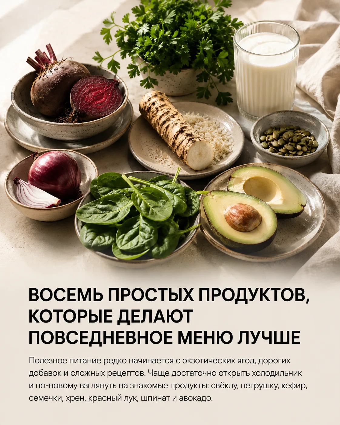 Восемь простых продуктов, которые делают повседневное меню лучше