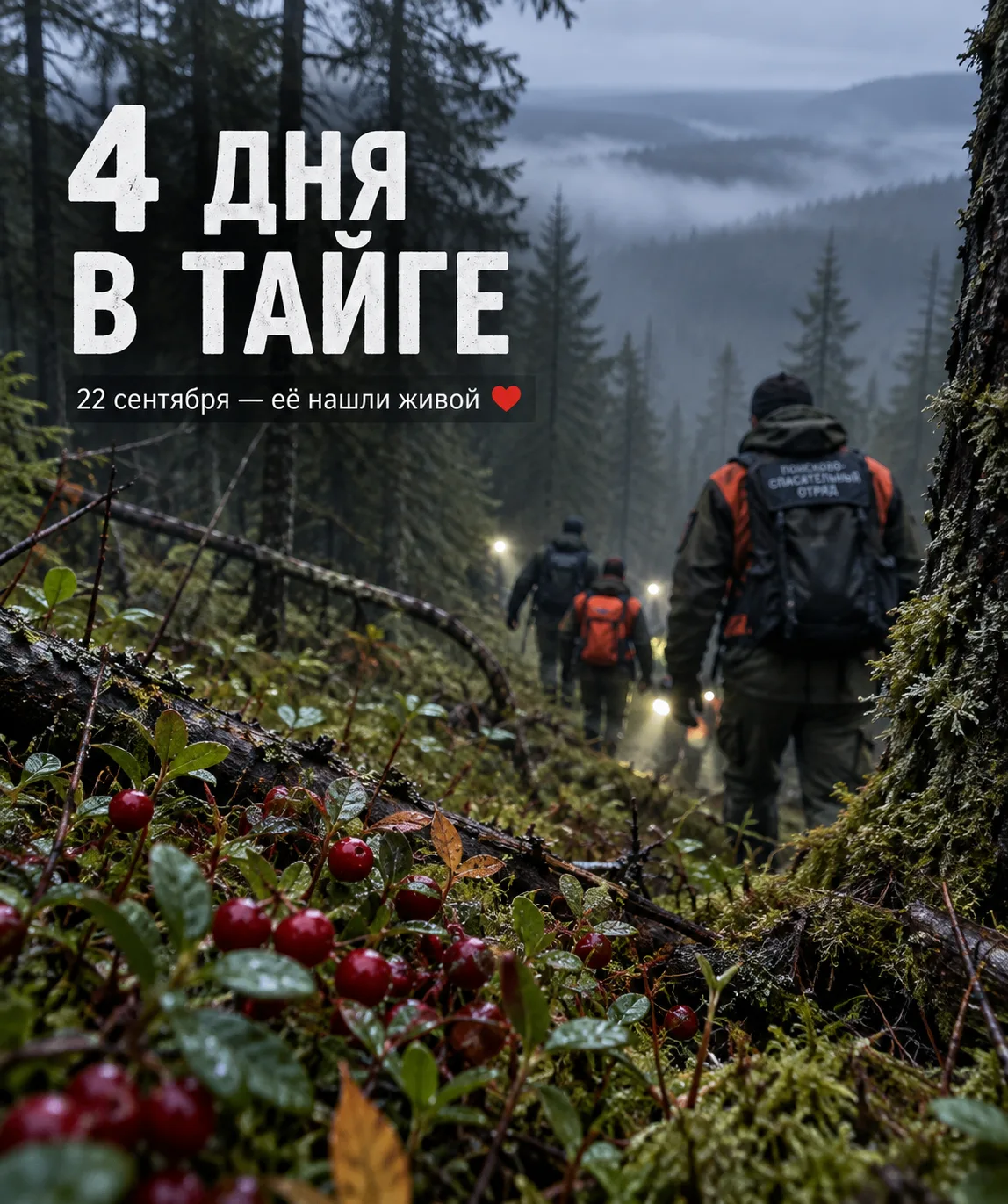 🌲 Она ушла в тайгу за ягодами… и домой не вернулась.