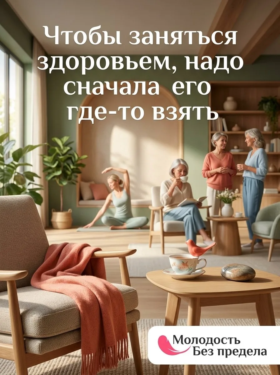 Чтобы заняться здоровьем, надо сначала его где-то взять