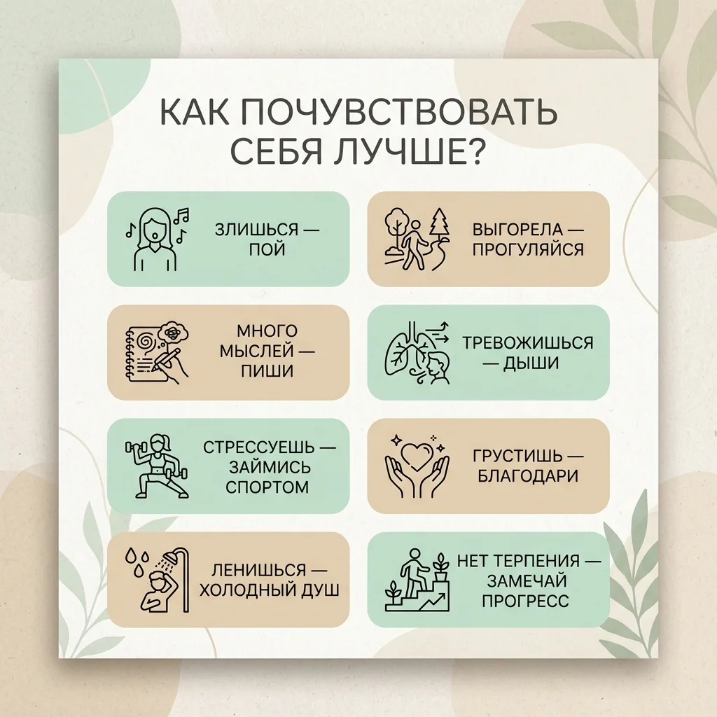 Как почувствовать себя лучше?