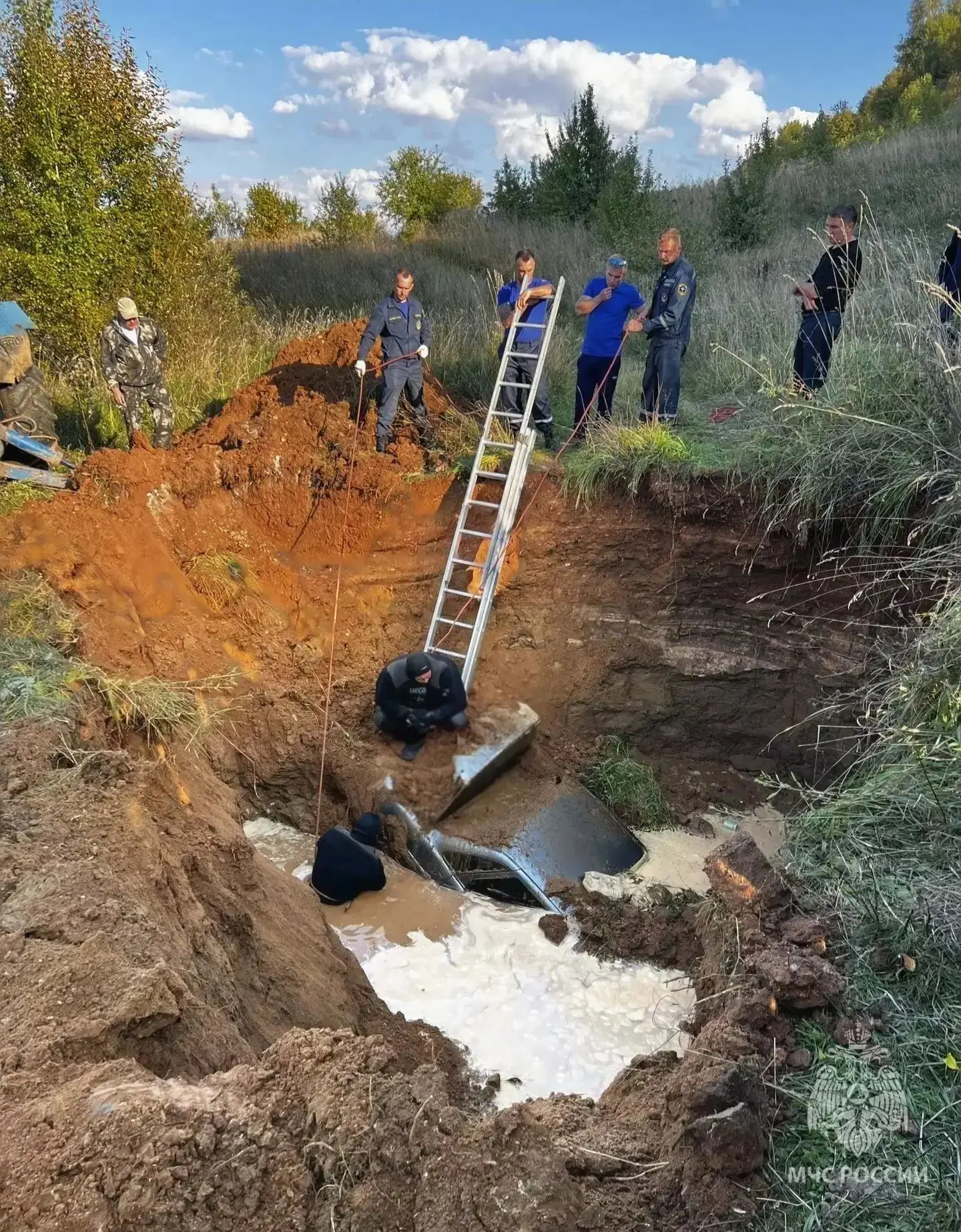 ⚡️Два человека погибли в затонувшем автомобиле в Вачском округе