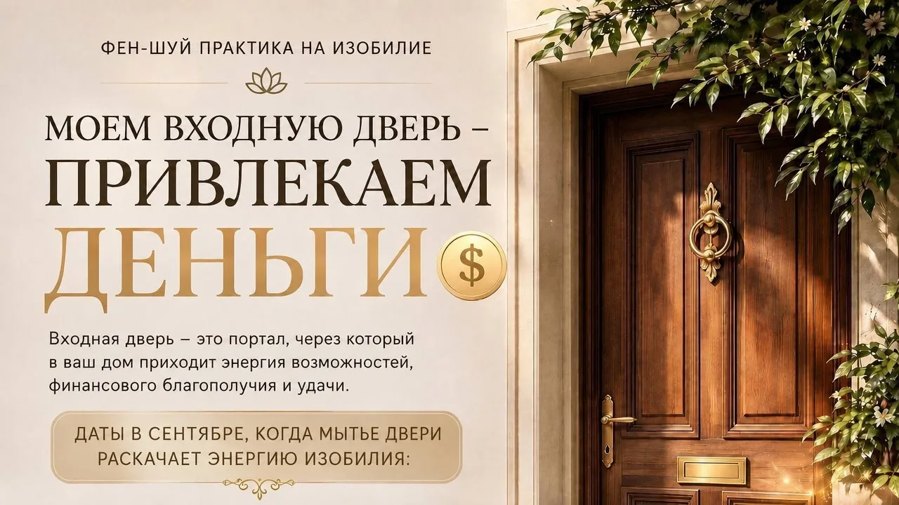 💰 МОЕМ ВХОДНУЮ ДВЕРЬ — ПРИВЛЕКАЕМ ДЕНЬГИ 💰