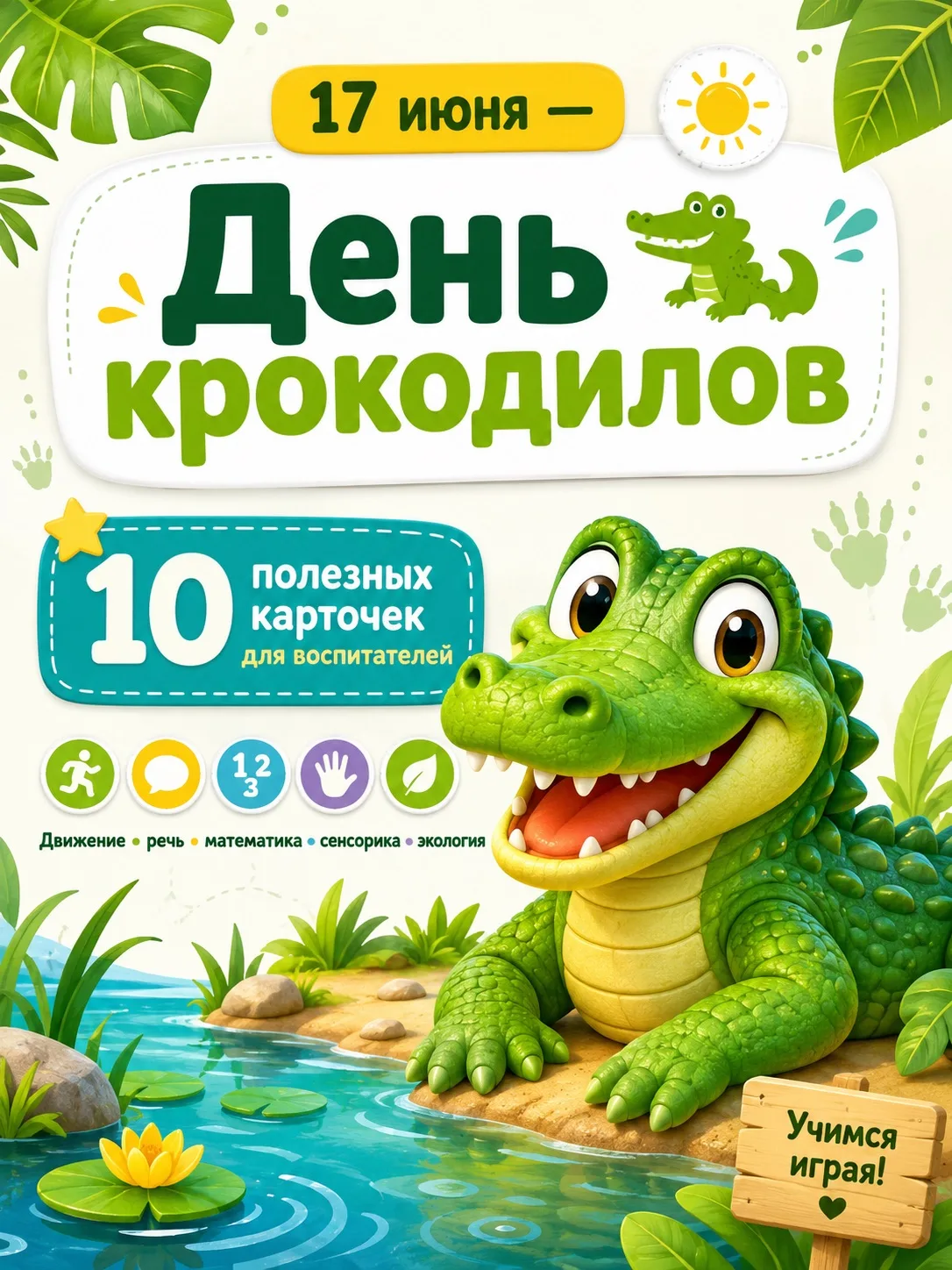 🐊 А у нас необычный день — День крокодилов!