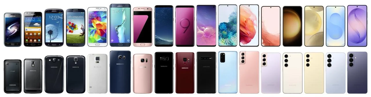 💫Так выглядит эволюция флагманских смартфонов Samsung