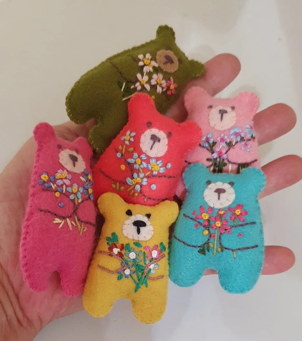 Простые медвежата из фетра🧸  мы в телеграмм