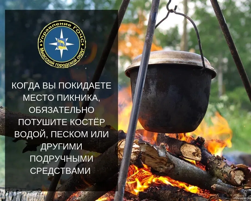 Незатушенный или неправильно разведенный костер - самая распространенная причина лесных пожаров 
Луч