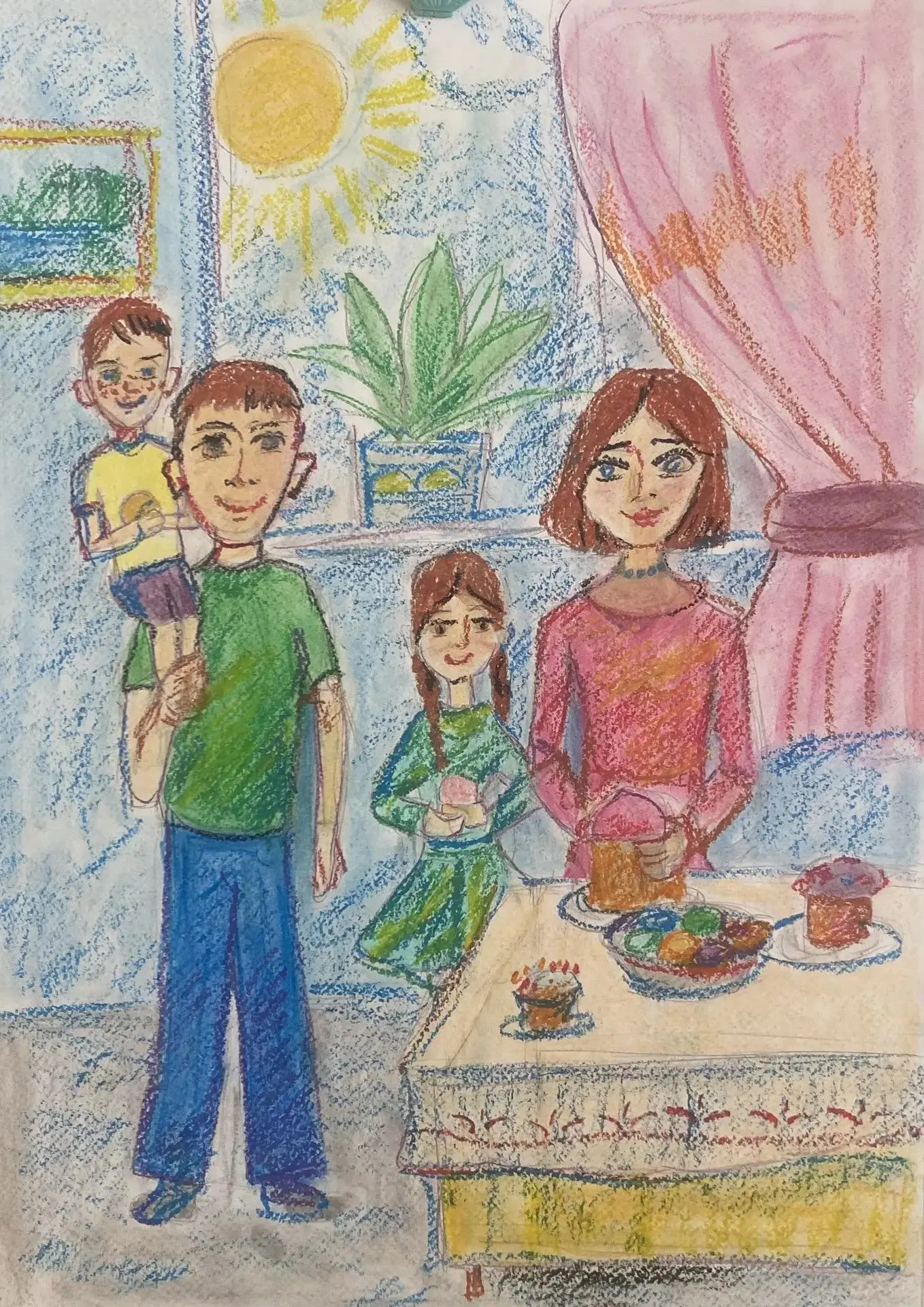 Выставка рисунков художественного отделения «Наследники добра», прошедшая в рамках Года...