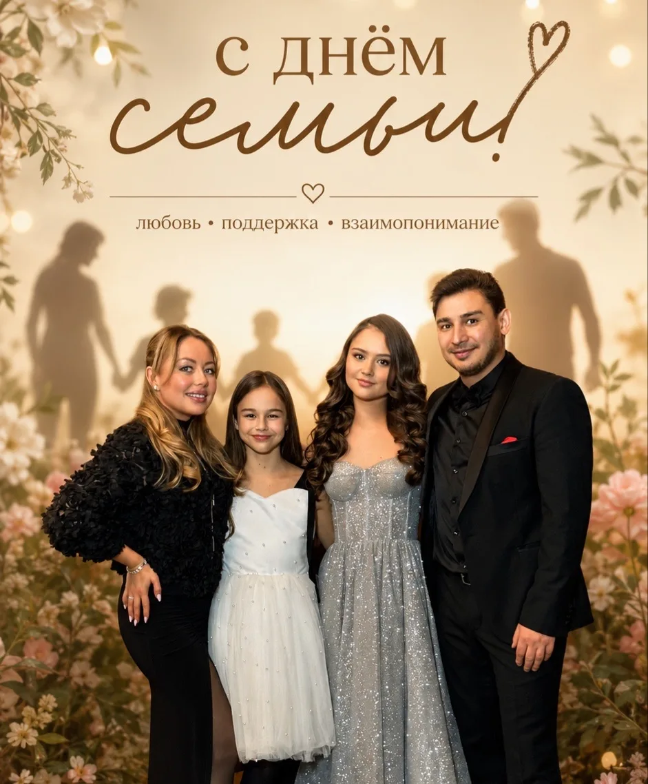 Гаиләләрегезгә бәхет, сәламәтлек, мәхәббәт һәм озын гомер телим. Бергә-бергә матур мизгелләрегез күп