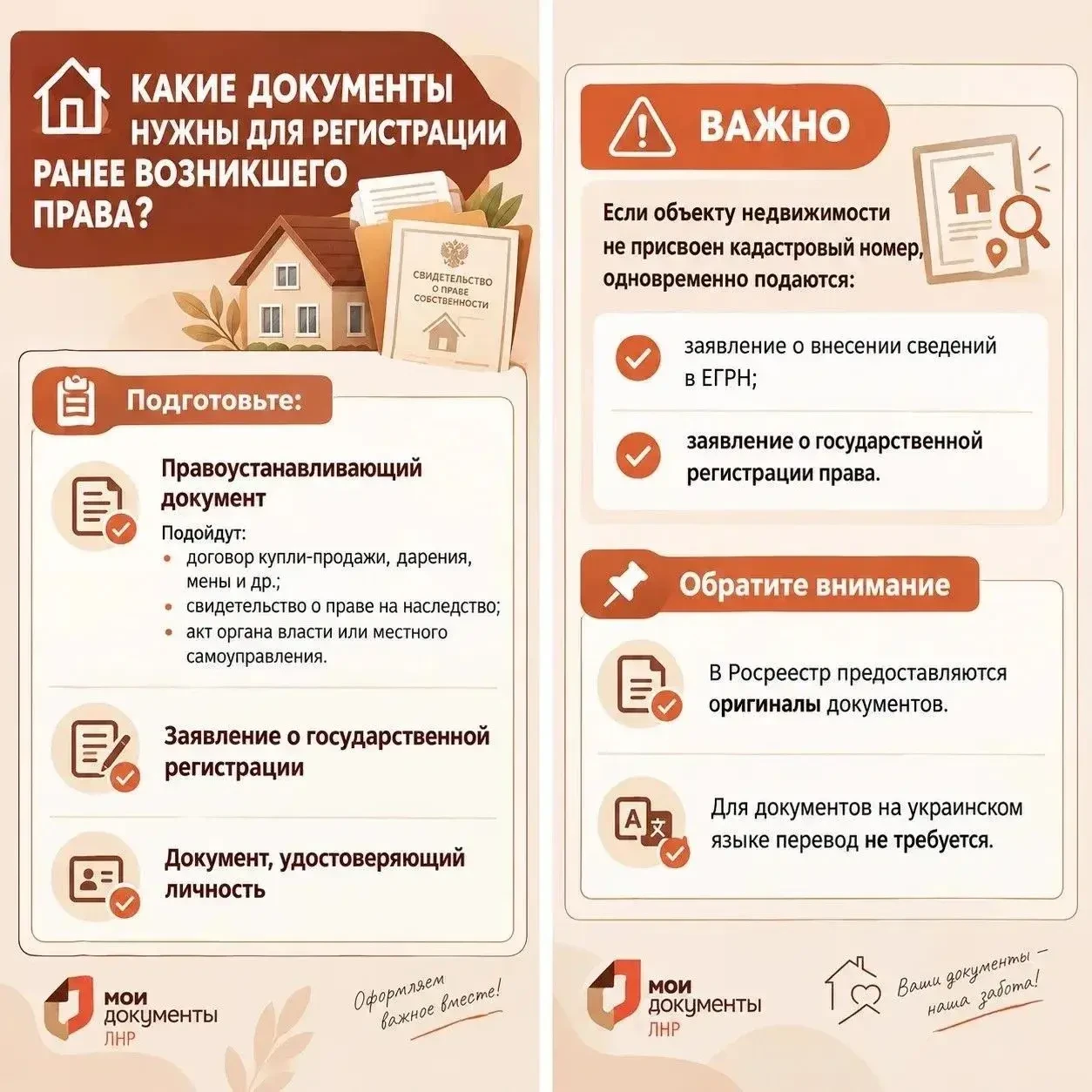 Какие документы потребуются для регистрации ранее возникшего права собственности?