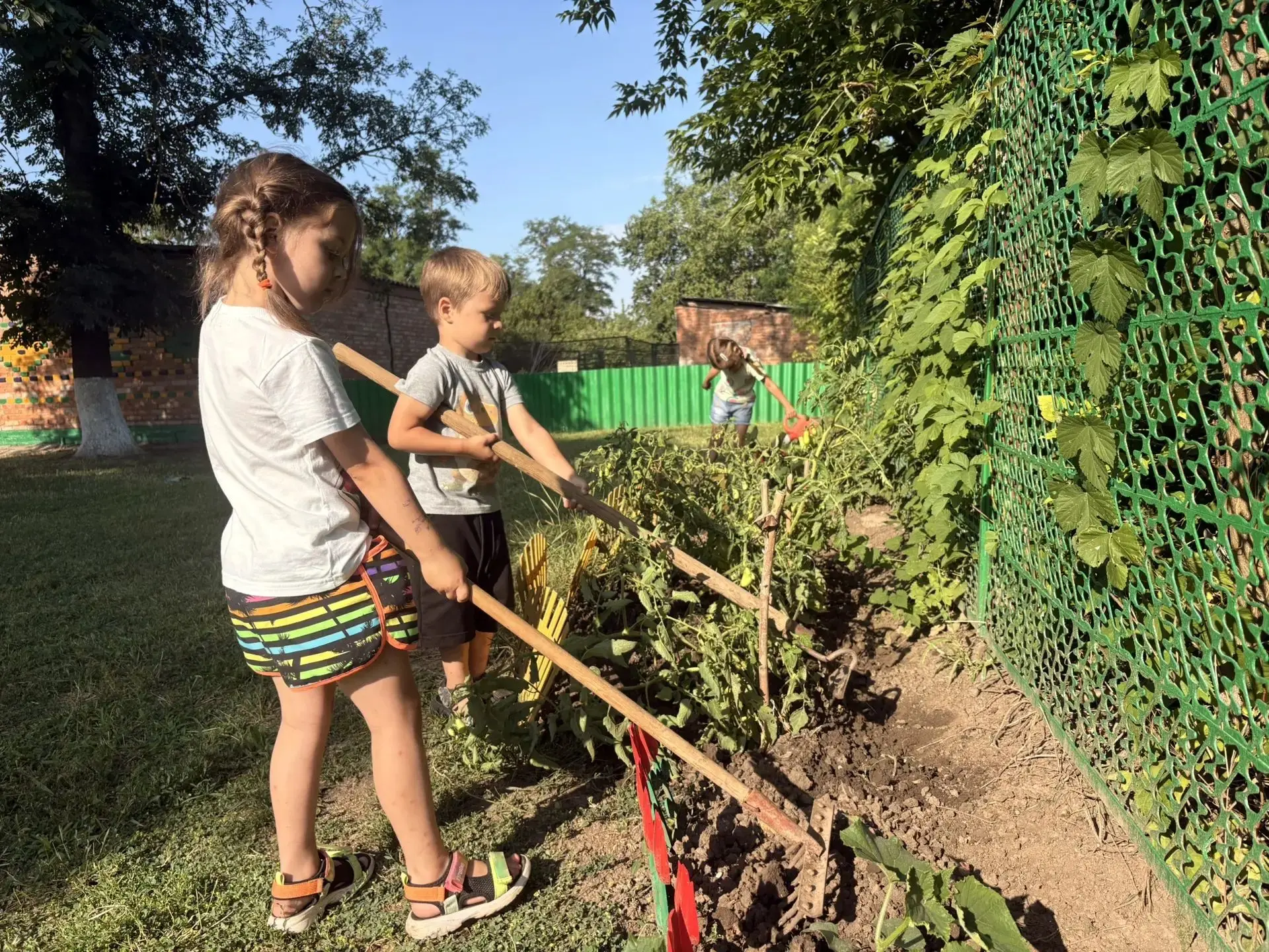 ☀️Трудовой десант в огороде! 🧅🍅🥒
Наши ребята - настоящие помощники! Дружно убрали сорняки, взрыхл