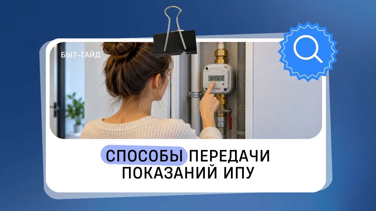 Передать показания индивидуальных приборов учёта можно несколькими способами ⤵️