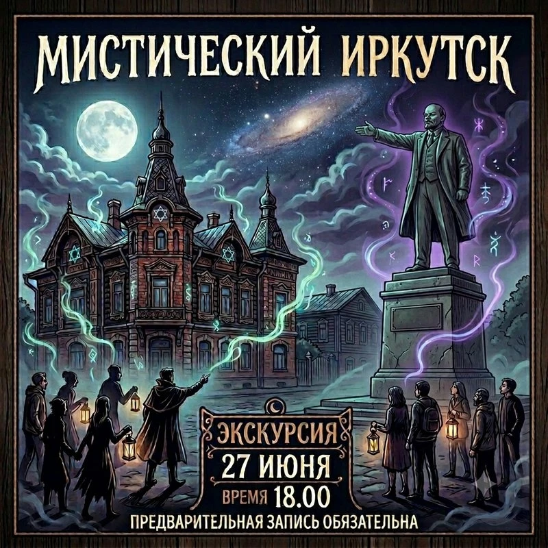 🔮 Взгляните на Иркутск под другим углом на «Мистической экскурсии»

Краевед Иван Попов поделится ир