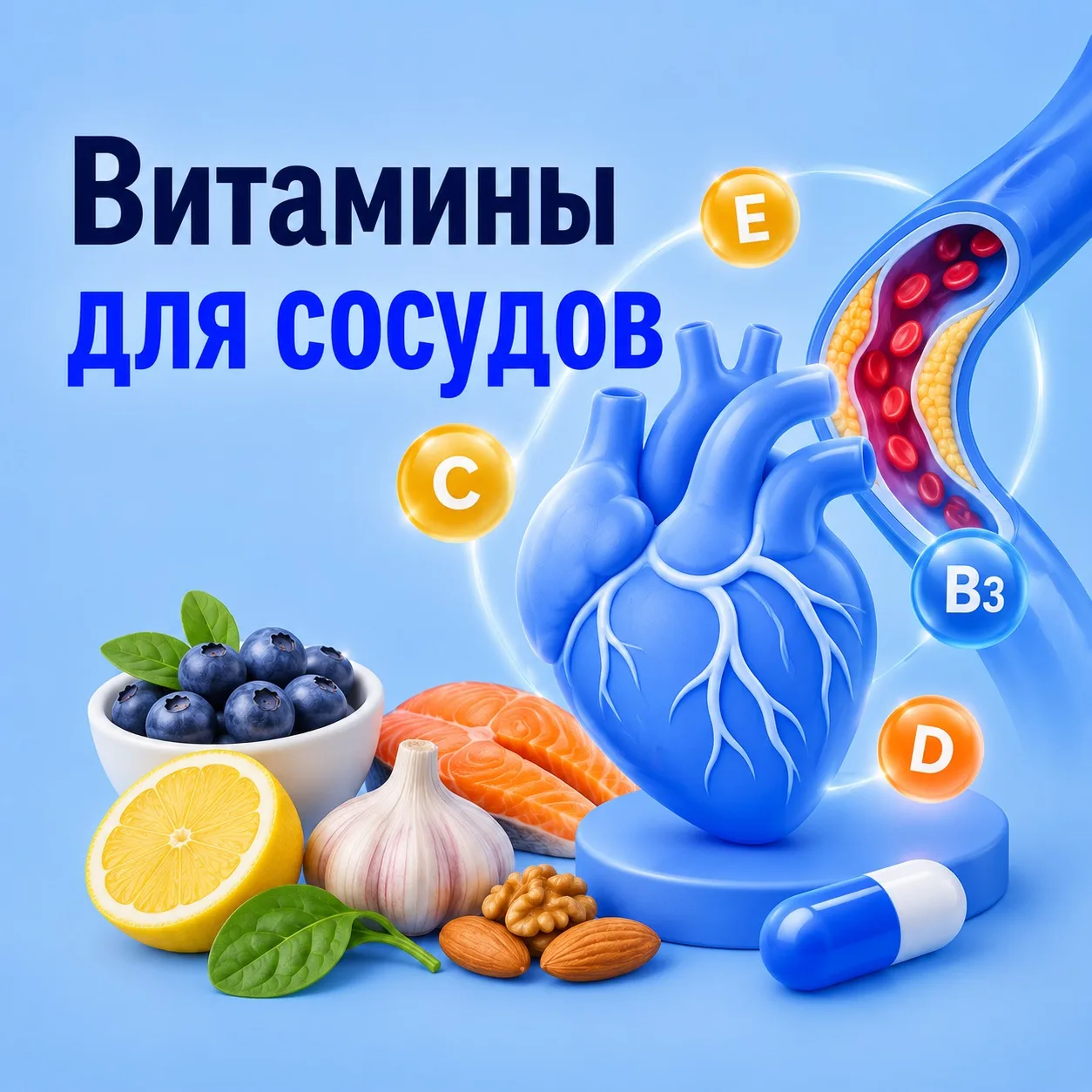 🩸 Витамины для сосудов: что действительно важно знать?