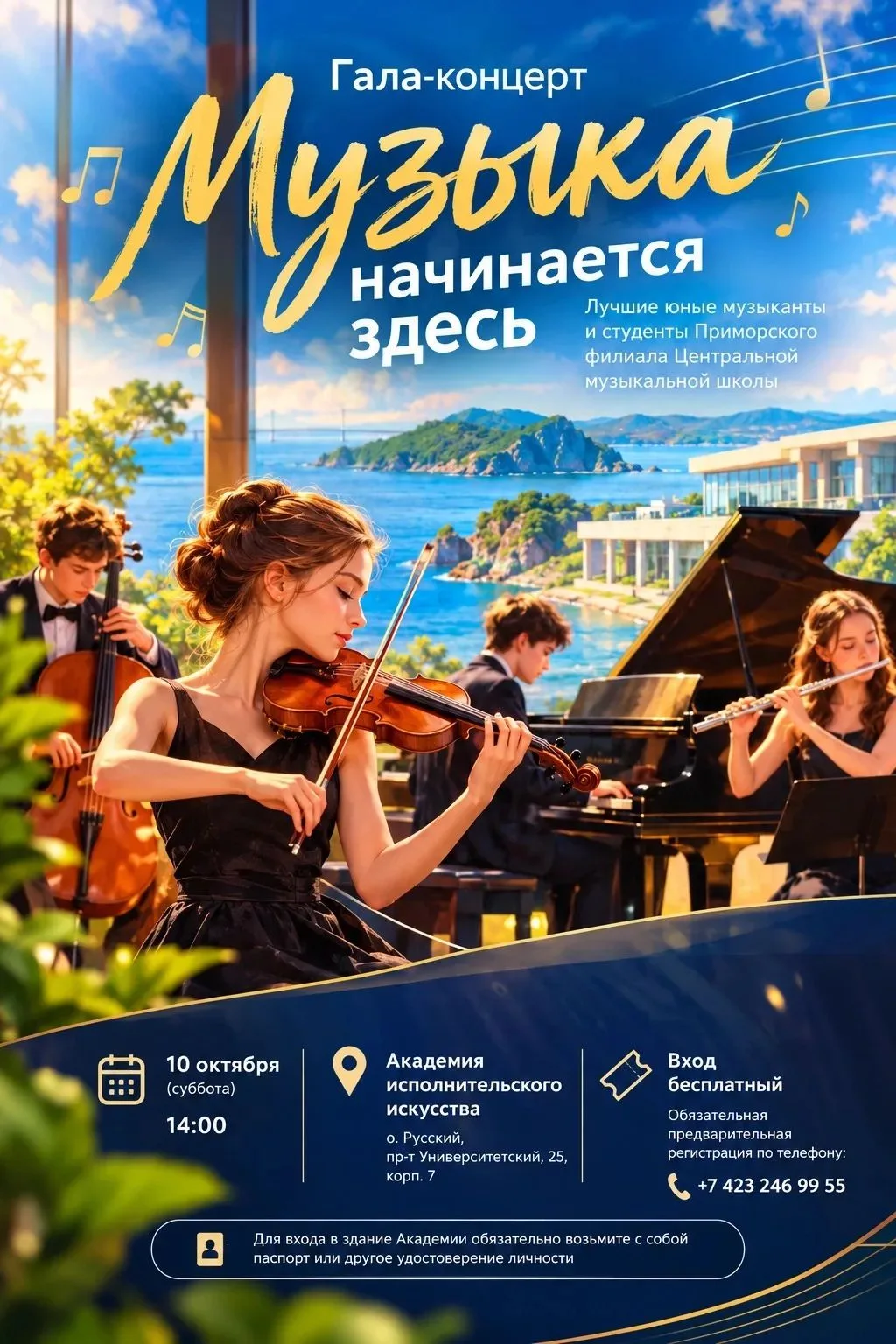 Услышать будущее классической музыки: на Русском острове пройдет грандиозный Гала-конце...