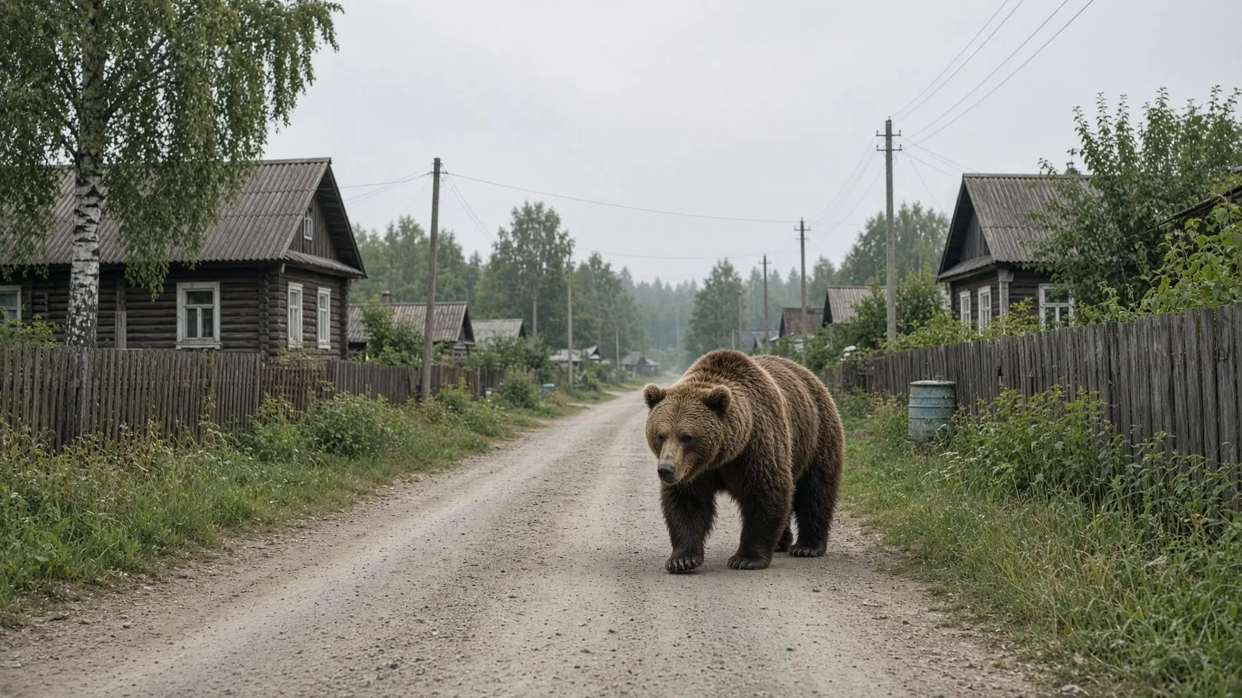 🐻 В деревнях возле Йошкар-Олы бродят медведи и другие хищники