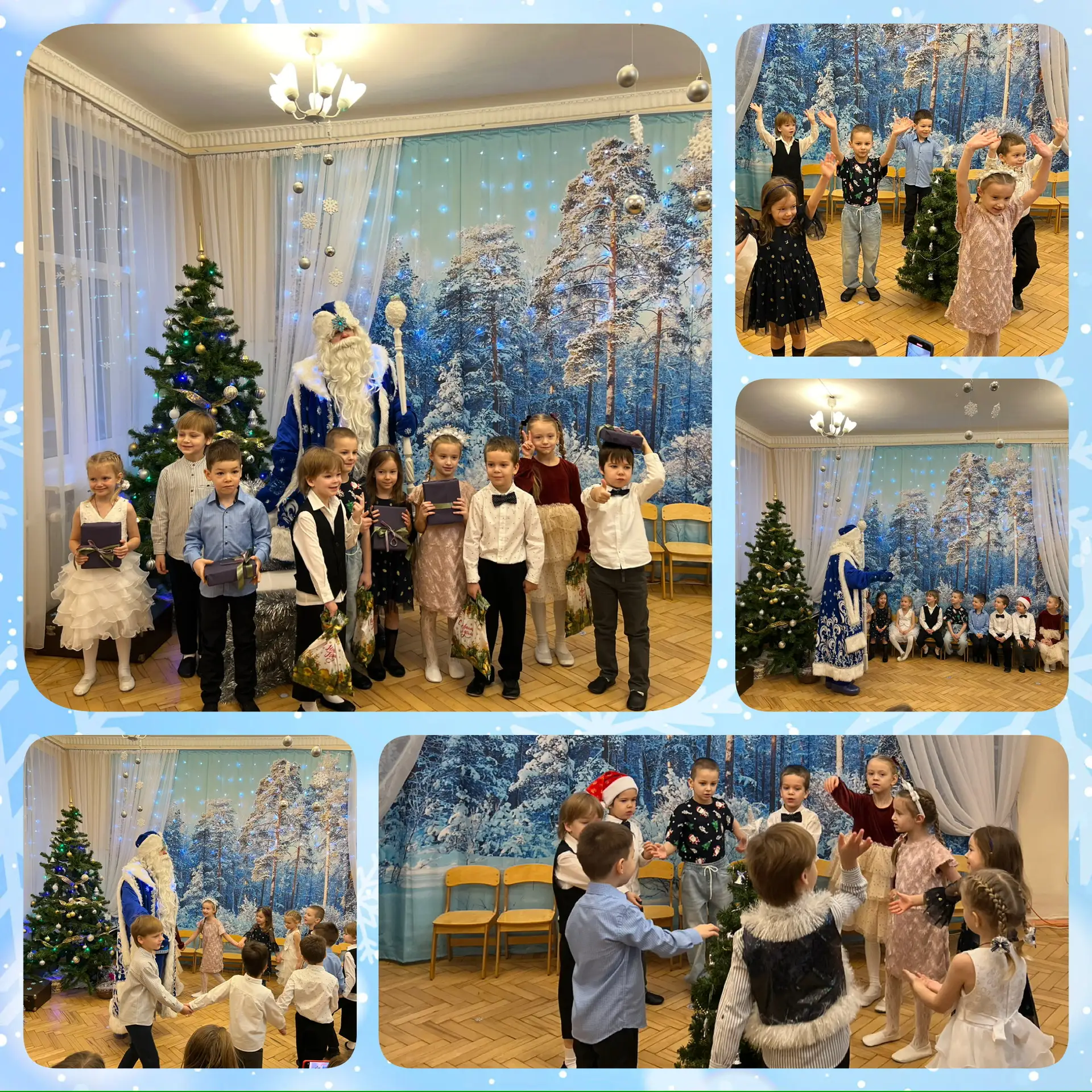 19 декабря дети старшего возраста веселились у новогодней ёлочки🎄 вместе с Дедом Мороз...
