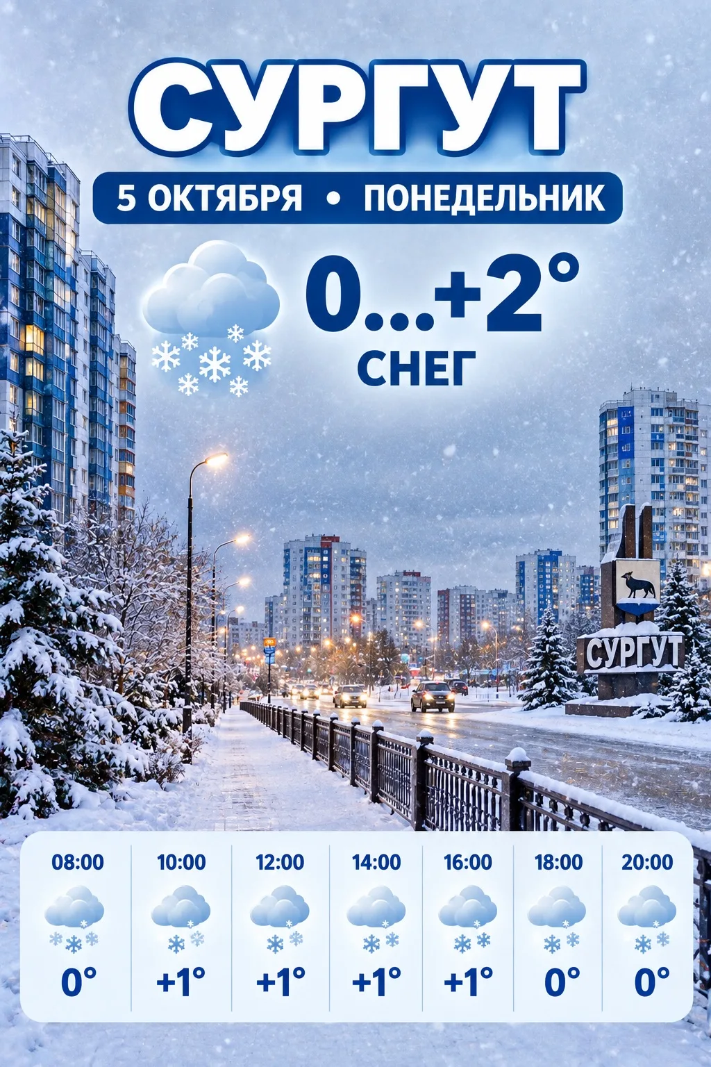 Доброе утро, Сургут! 🍁❄️