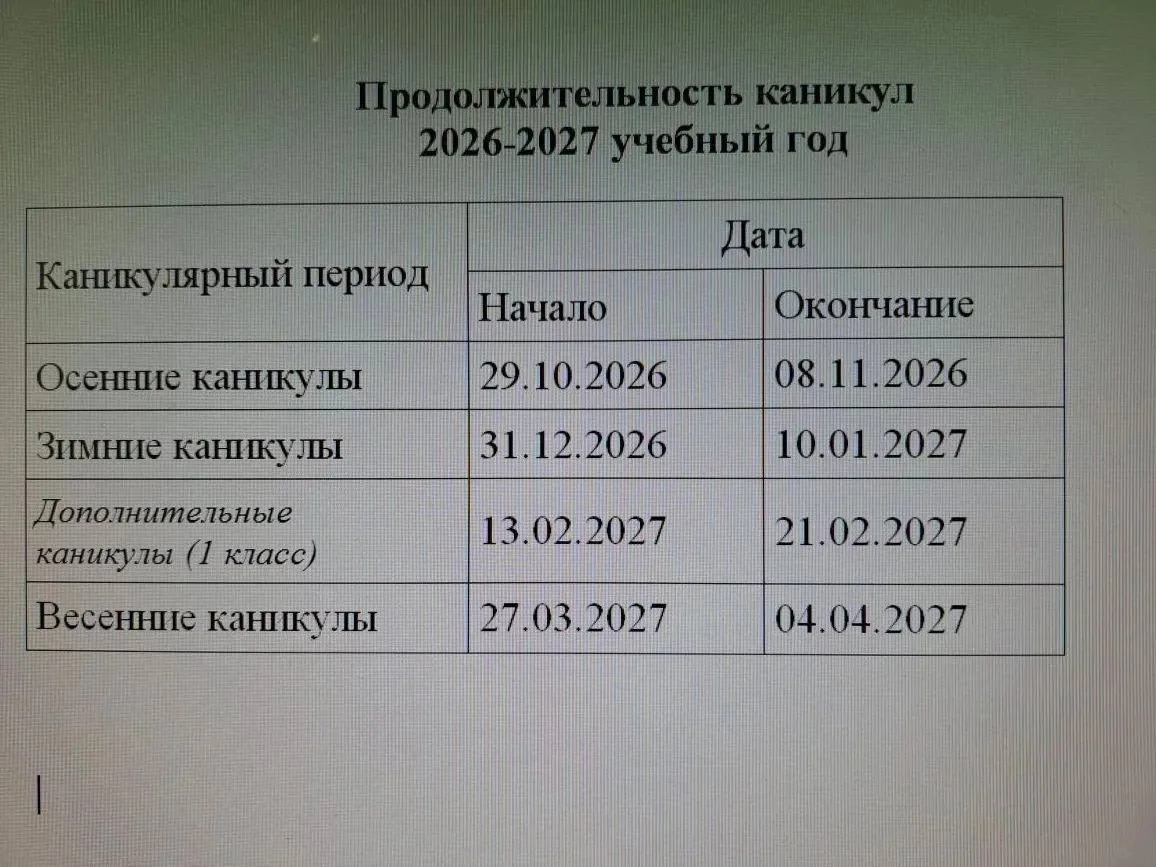 В 4 школе прислали когда каникулы у детей. Так что все официально.