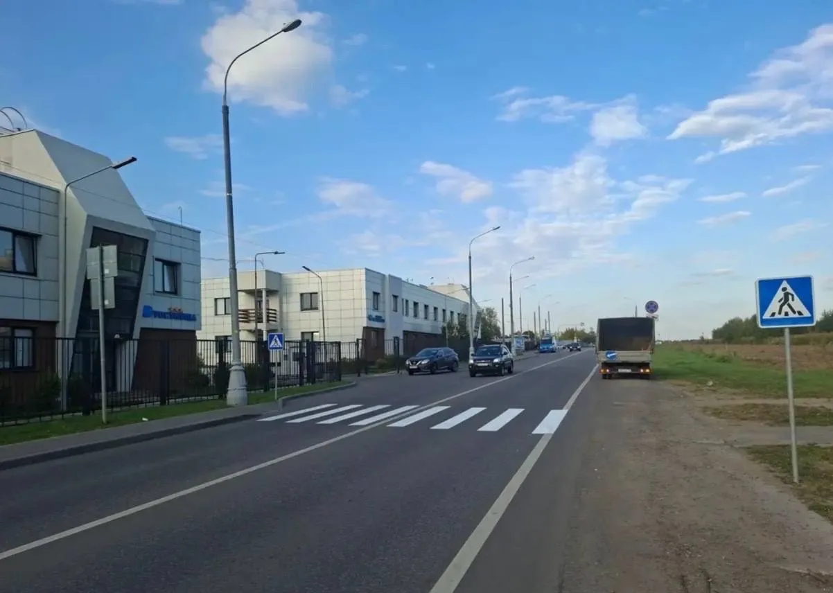 Пешеходный переход обустроили на улице Троицкая