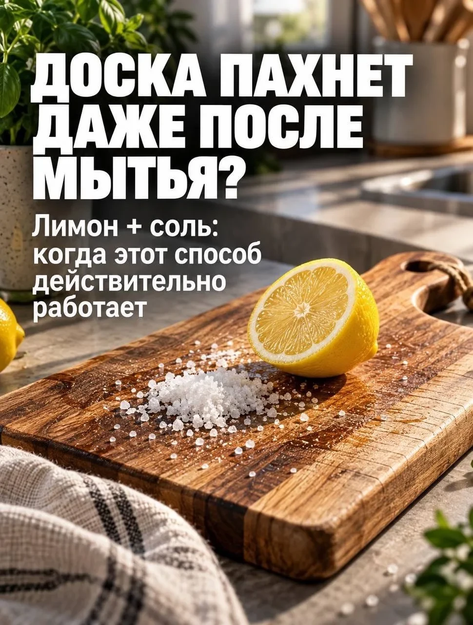 🍋Доска пахнет даже после мытья?