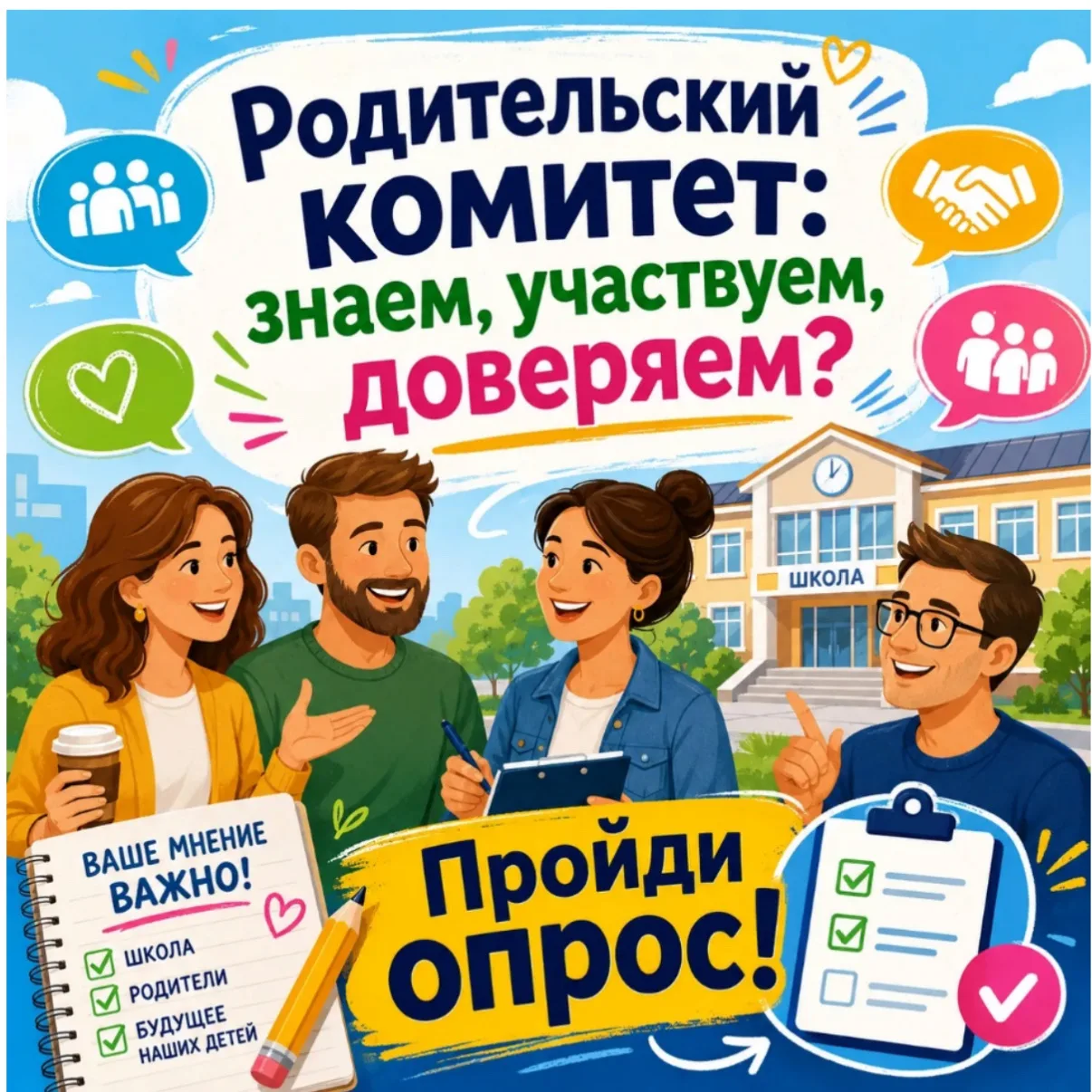 Общешкольный родительский комитет: знаем, участвуем, доверяем?