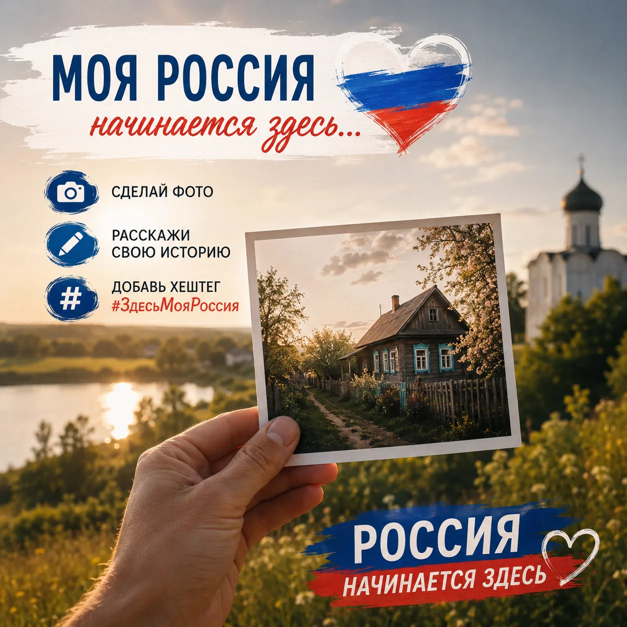 🇷🇺 Стартует семейная акция ко Дню России «Моя Россия начинается здесь…»

У каждого из нас есть мес