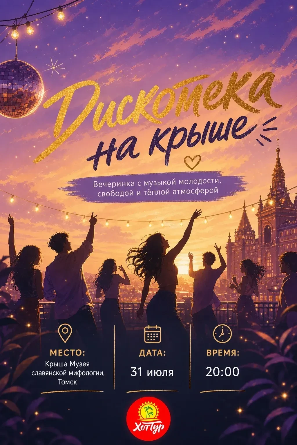 Дорогие друзья, приглашаем вас на мероприятие, где ХотТур является партнером!

❤️ Вечеринка на крыше