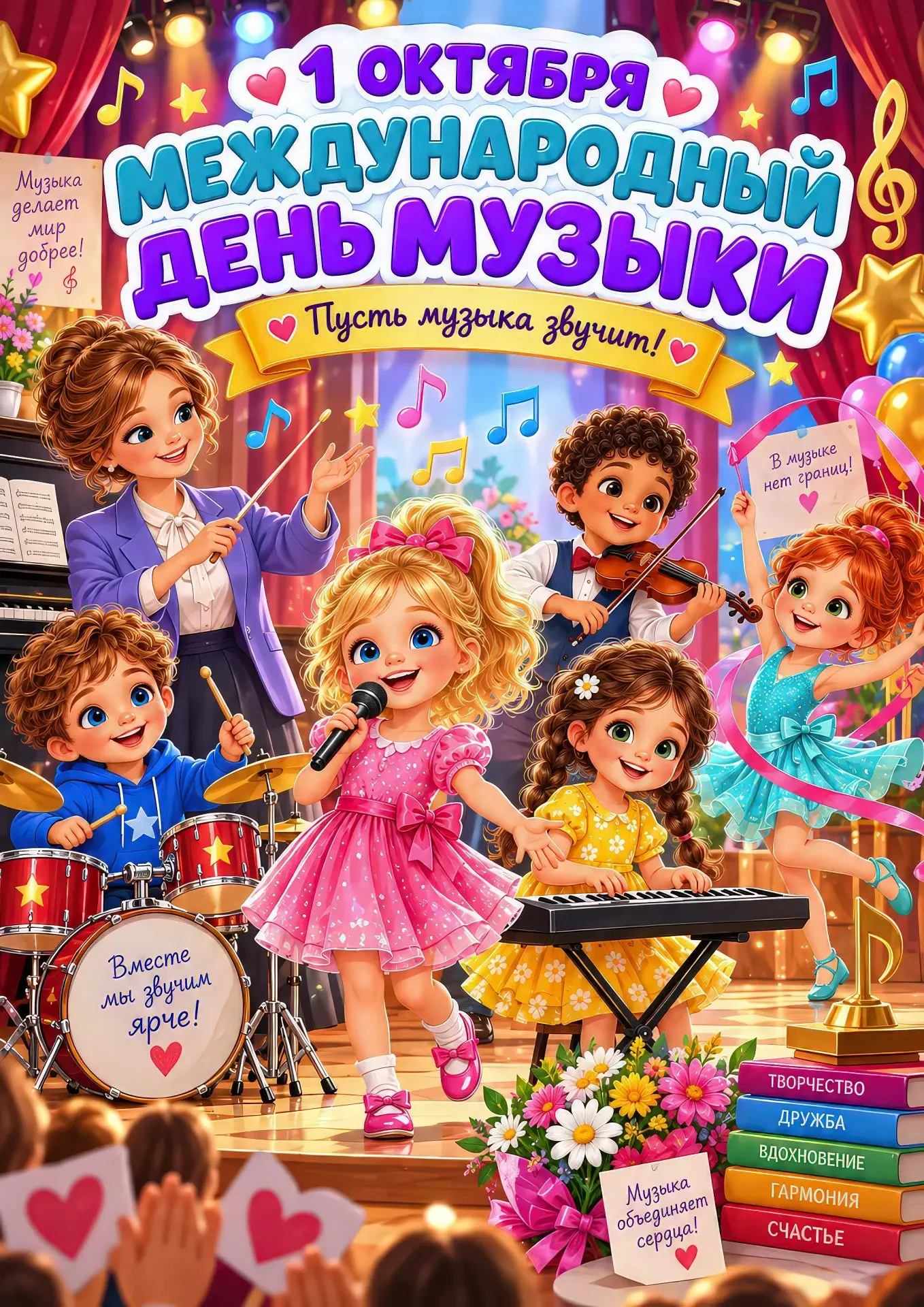 🎵 1 октября — Международный день музыки!