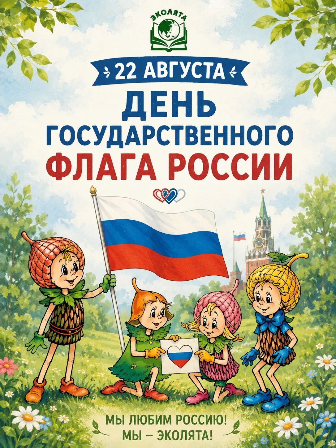 🇷🇺 22 августа — День Государственного флага России