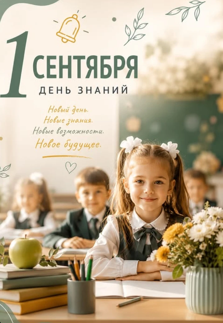 1 сентября — это всегда про начало.🍃