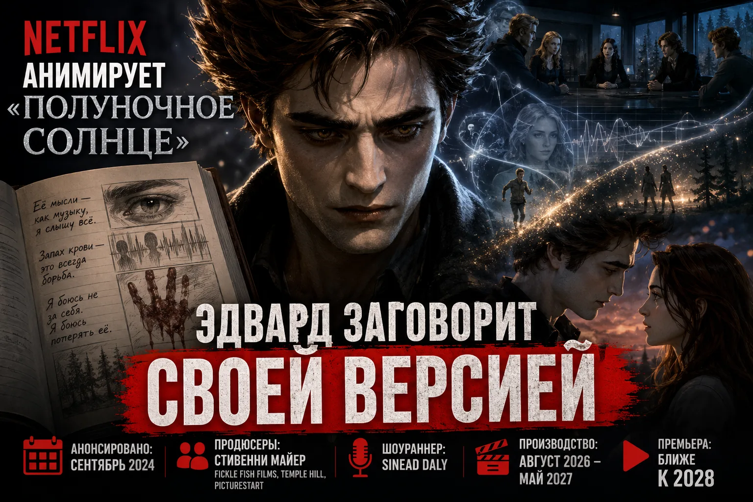 Эдвард заговорит своей версией: Netflix анимирует «Полуночное солнце»

Пока копался в обновлениях по