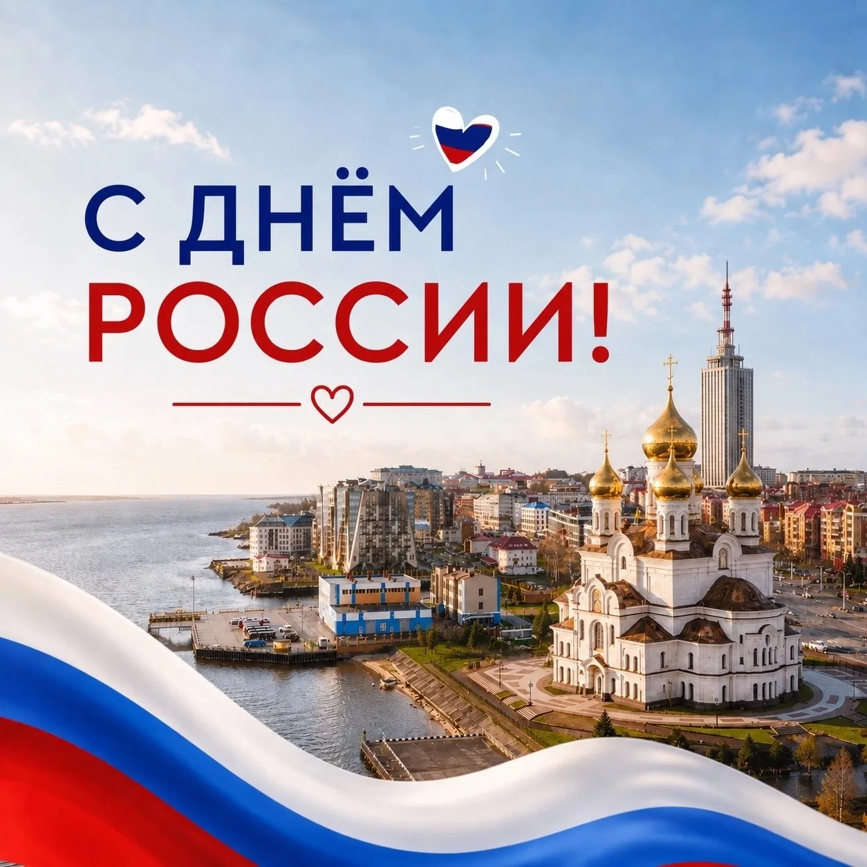 С Днём России 🇷🇺

Пусть каждый день приносит поводы для гордости, радости и новых достижений. Жела