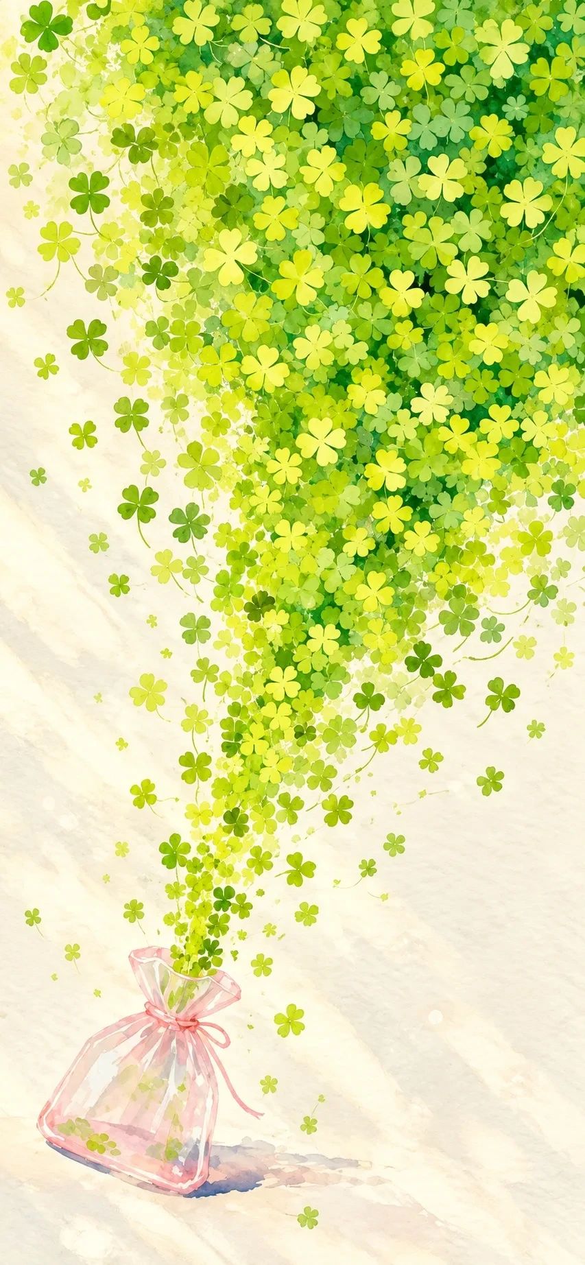 Эстетичные обои с клевером 🍀