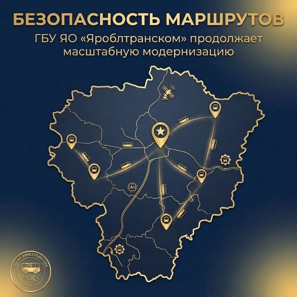 ⚡️Безопасность на маршрутах: ГБУ ЯО «Яроблтранском» продолжает масштабную модернизацию инфраструктур