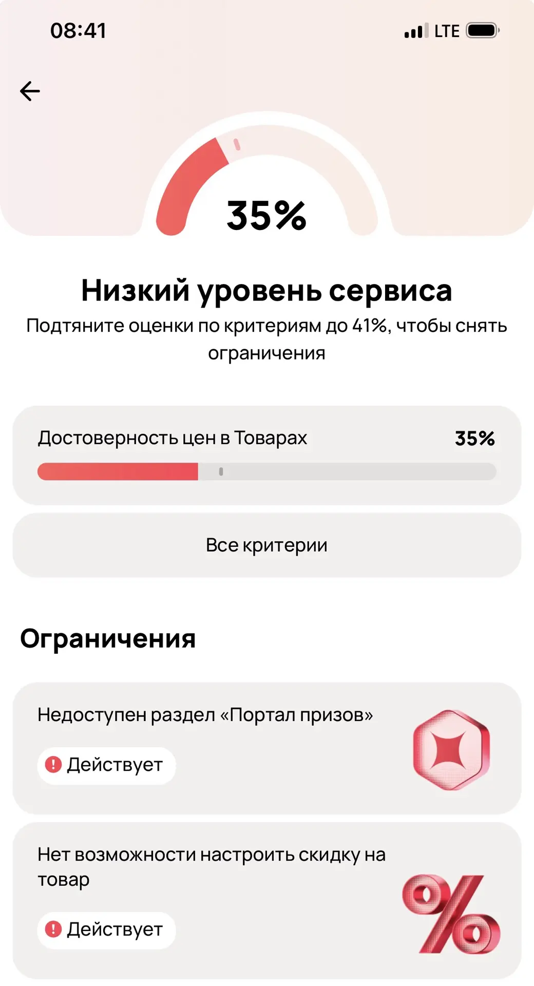 Мы снизим вам «уровень сервиса» но не скажем почему или очередное днище от @avito (Авито) 

Возможно
