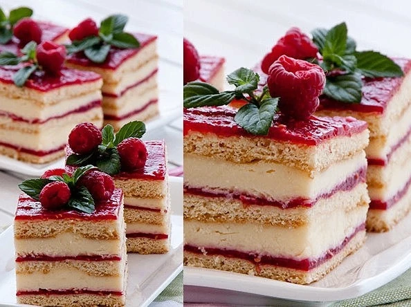 ВАНИЛЬНО-МАЛИНОВЫЙ ТОРТ!
🥮❤️
✅✅Ингредиенты:

Тесто:
1 - яйцо
70 г - сахара
1 столовая ложка меда
60